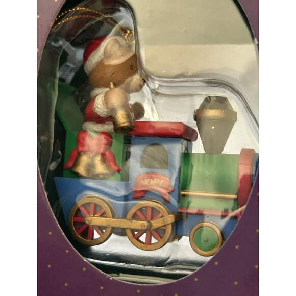5 Mistletoe Magic Christmas Ornament Orig Boxes Baby Reindeer Train Mouse & Elf - Picture 15 of 16